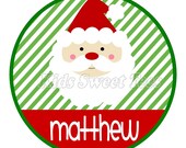 santa stripes personalized digital image Il_170x135