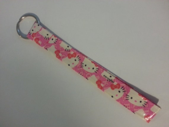 Duct Tape Wristlet Keychain: Hello Kitty by chihuahua0965 on Etsy