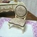 Chair style shabby/victorian - Miniature for dollhouses Fourniture scale 1:12