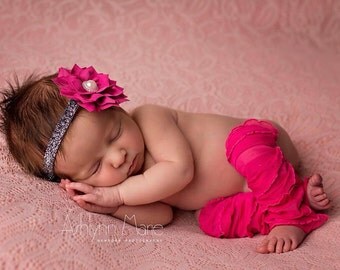 Newborn Leg Warmers, Baby Leg Warmers, newborn photo prop, Hot Pink Leg Warmers, Leg Warmer Set, Baby Leggings, Photo Prop, Leg Warmers