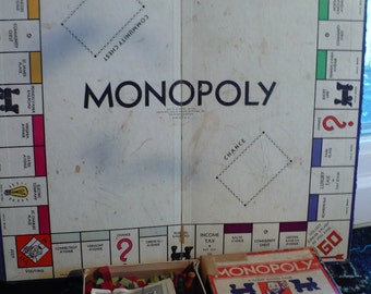 original monopoly game board 1933
