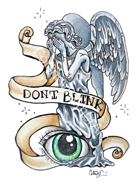 Items similar to Doctor Who Weeping Angel fan art ...