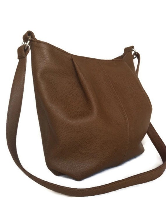 Brown crossbody bag genuine leather womens messenger school