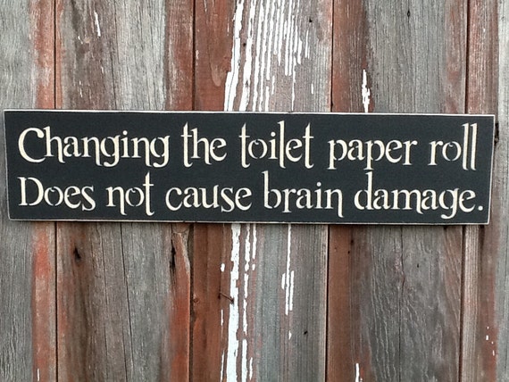 toilet roll paper changing does