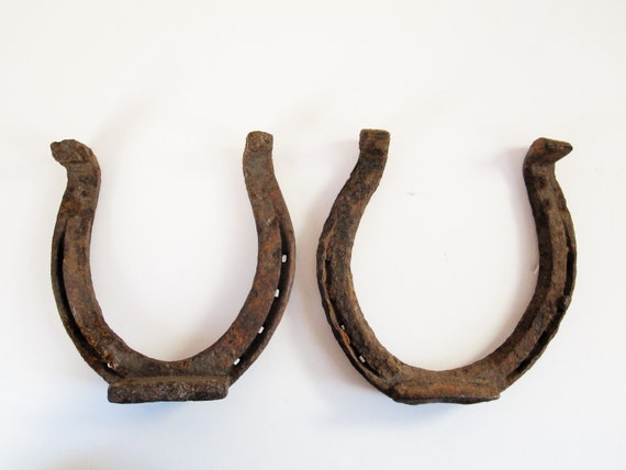 Good Luck Horseshoes A Pair Of Large Retired Horseshoes