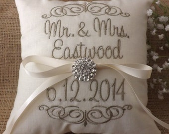 Etsy ring pillow wedding