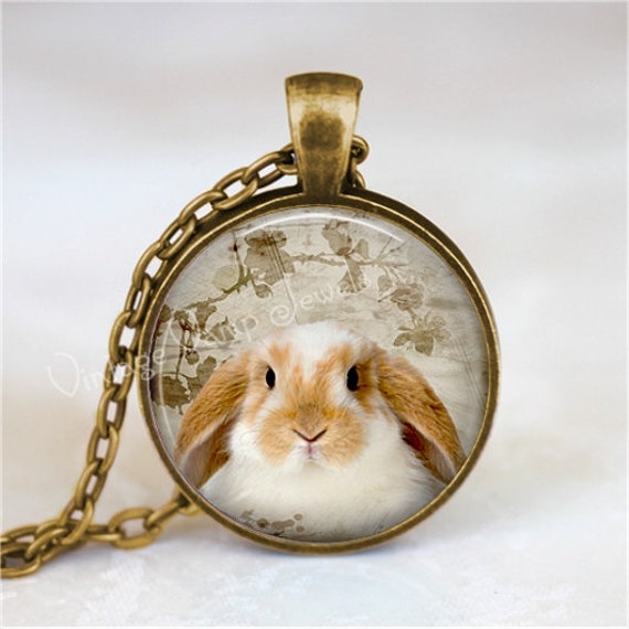 RABBIT Necklace Lop Ear Rabbit Necklace Bunny Necklace