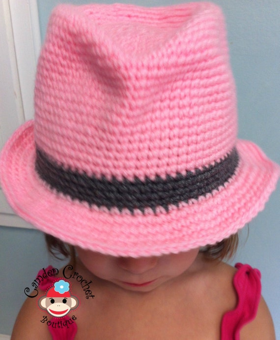 Crochet Classic Fedora Pattern Newborn Infant Toddlet Child