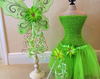 Tinkerbell Tutu, Tinkerbell Costume, Fairy Wings, Tinkerbell Dress, Tinkerbell Party, Fairy Costume, Tinkerbell Party Favor, Disney Vacation