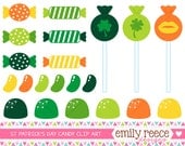 50% OFF - Saint Patrick's Day Candy Sweets Sugar Cute Clip Art - Commercial Use - Scrapbooking Invitations Cards - Instant Download Il_170x135
