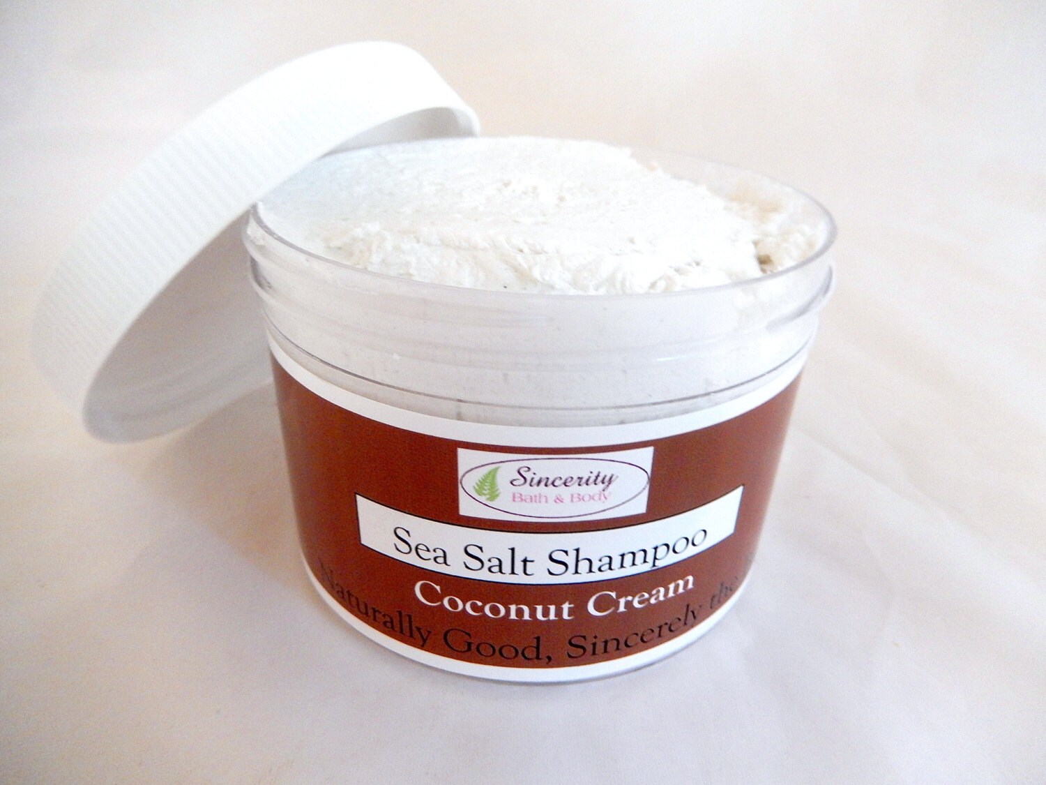 Coconut Cream Sea Salt Shampoo Moroccan Argan Oil Vegan