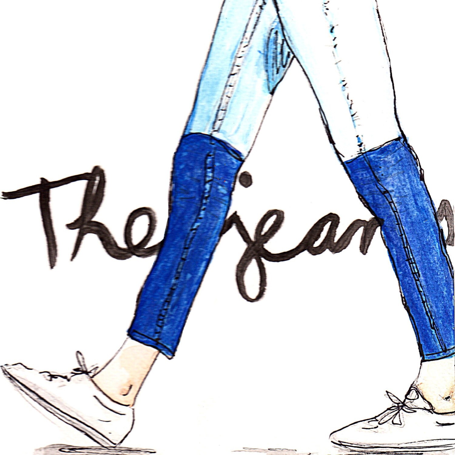 The Jeans Fashion Illustration