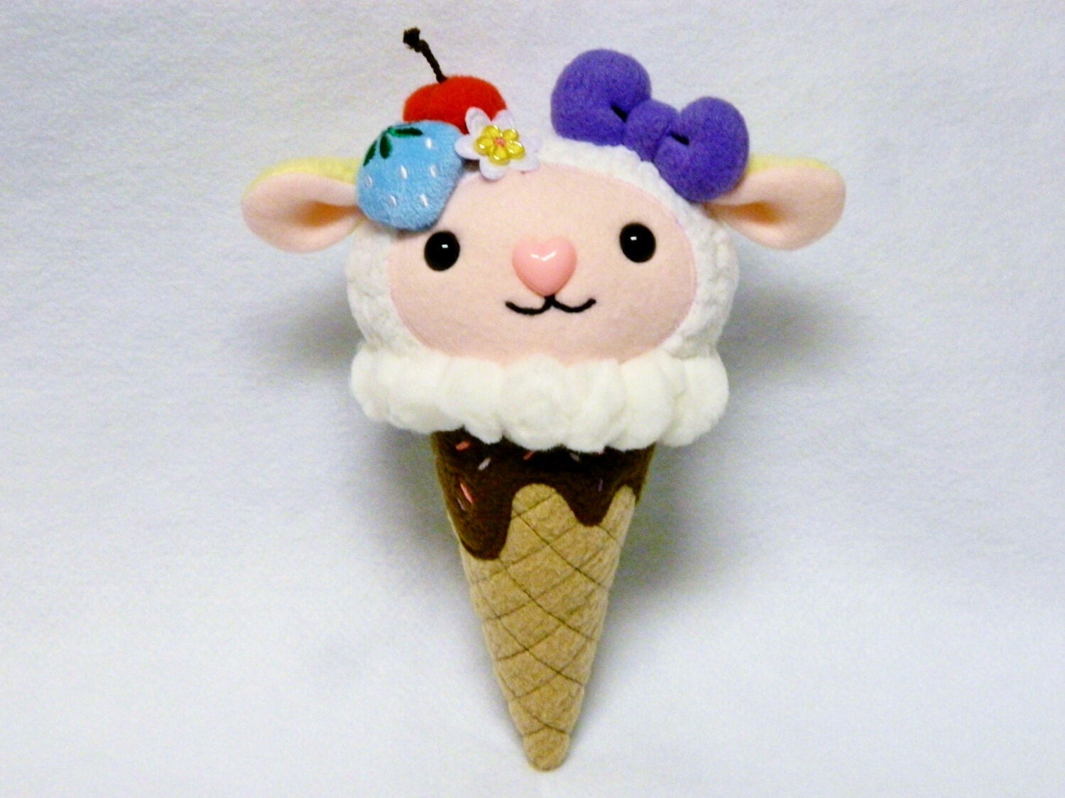 stuffed ice cream cone toy