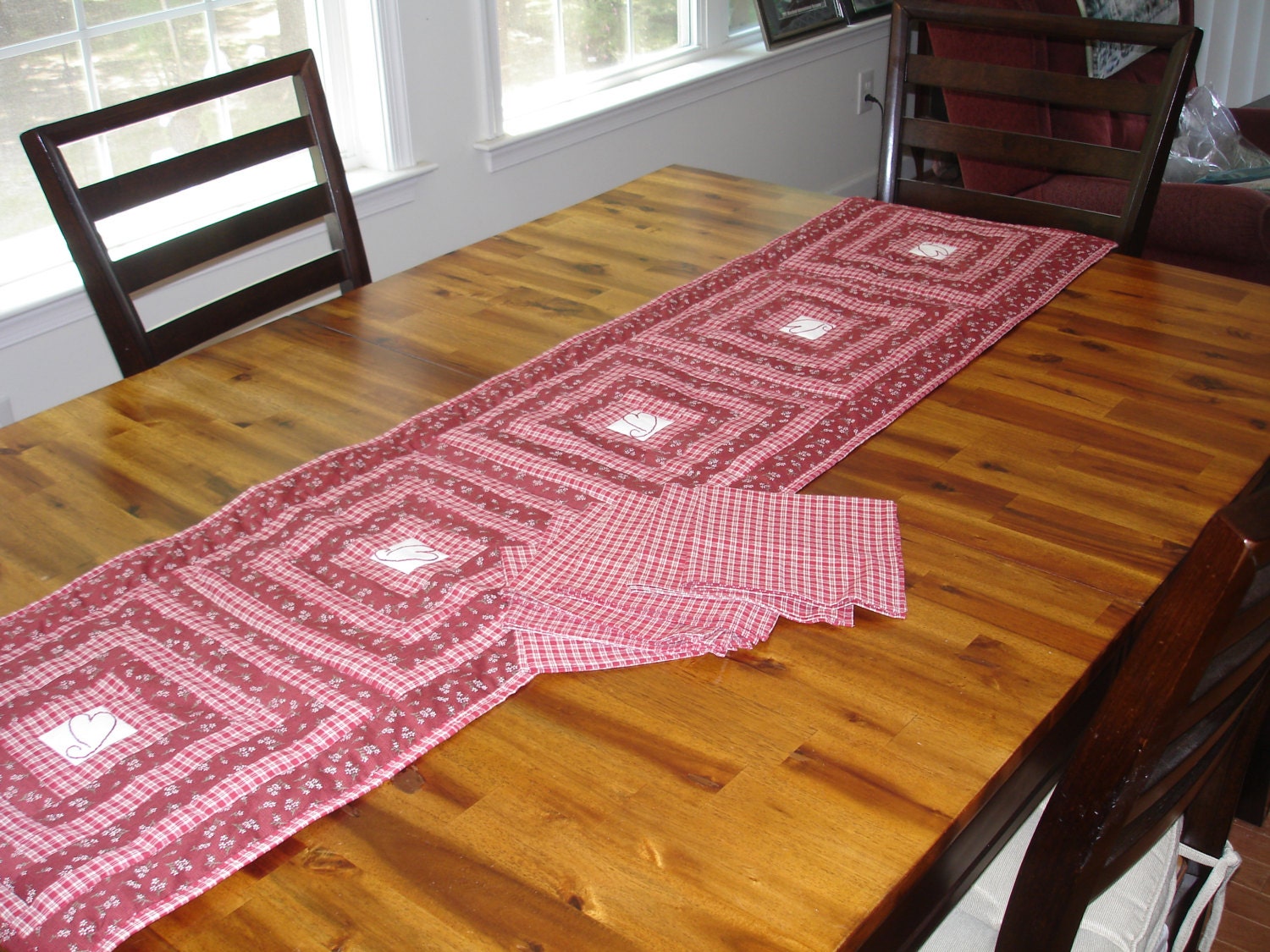 & Chandeliers Pendant runner table etsy  Lights red