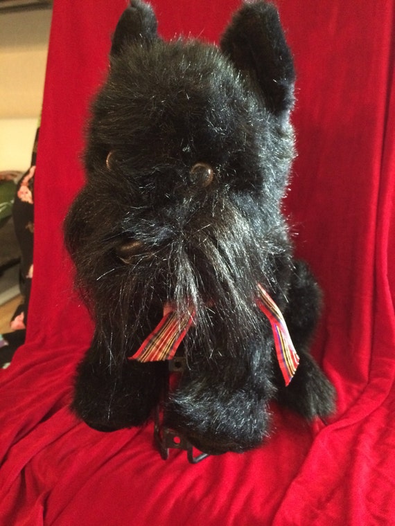 Vintage SCOTTIE Scottish Terrier Plush DOG Toy
