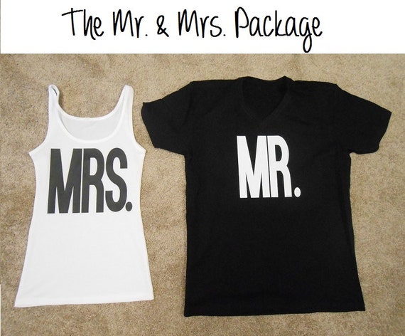 mr and mrs established shirts