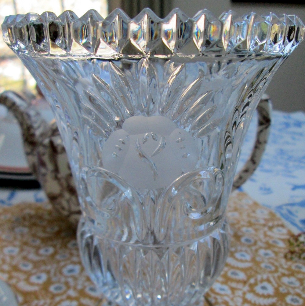 German Lead Crystal Vase