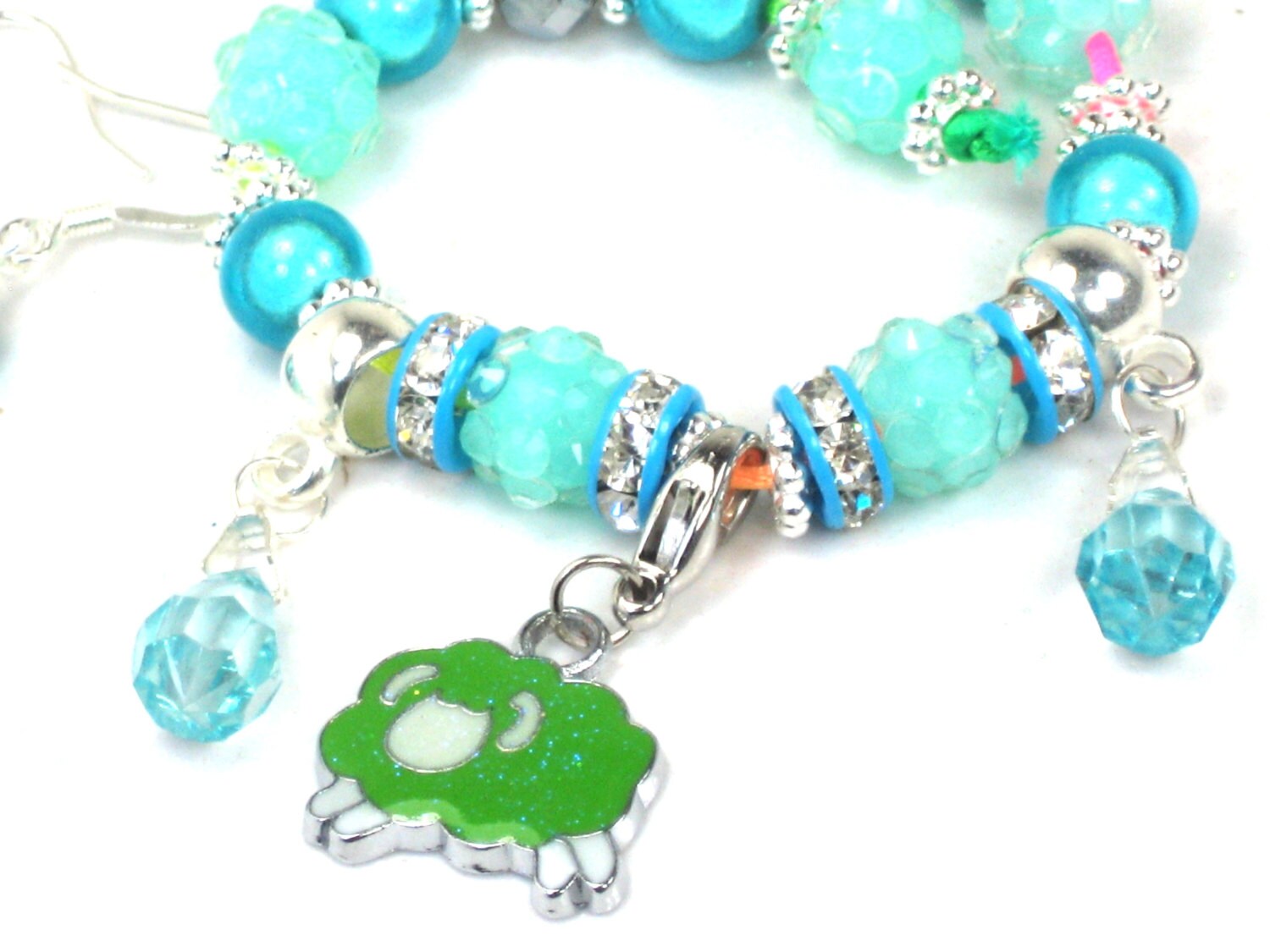 Aries Girls Birthstone Zodiac Charm Bracelet by ChildWithStyle