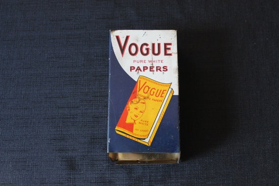 Items similar to Vintage Blue & Yellw Vogue Cigarette Rolling Paper ...