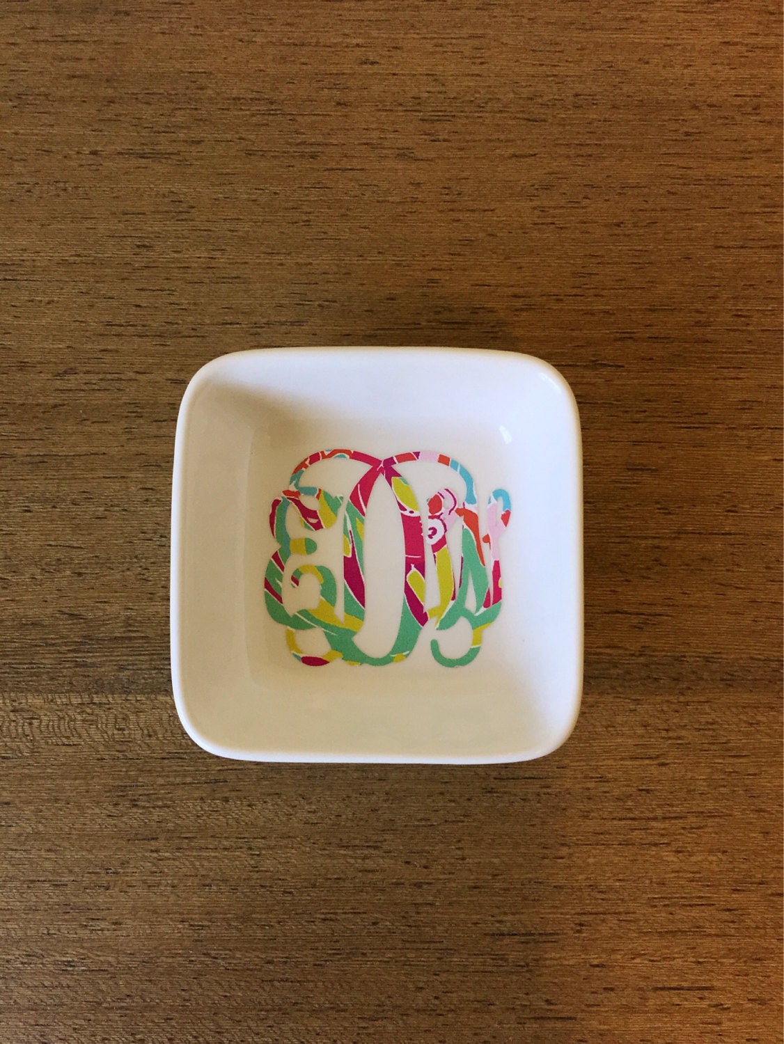 Monogram Jewelry Dish