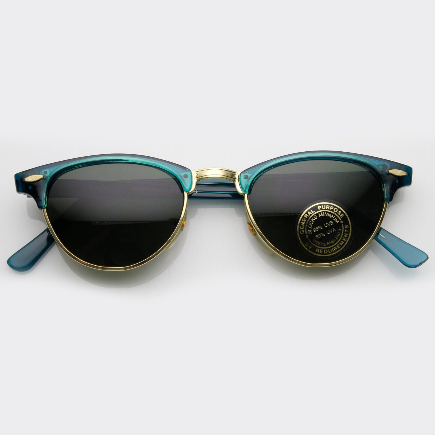 Vintage Eyewear Sunglasses Retro Half Frame by frameandoptic