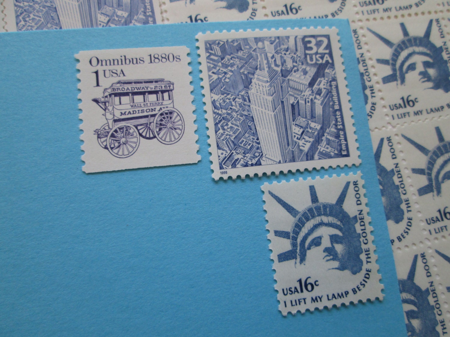 New York New York Unused Vintage Postage Stamps