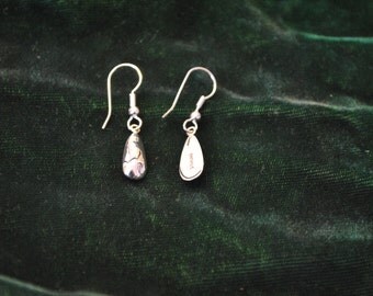 sterling silver teardrop earrings
