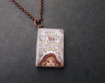 Storybook Necklace -Little Red Riding Hood - For Book Lovers - Little Red Riding Hood Book