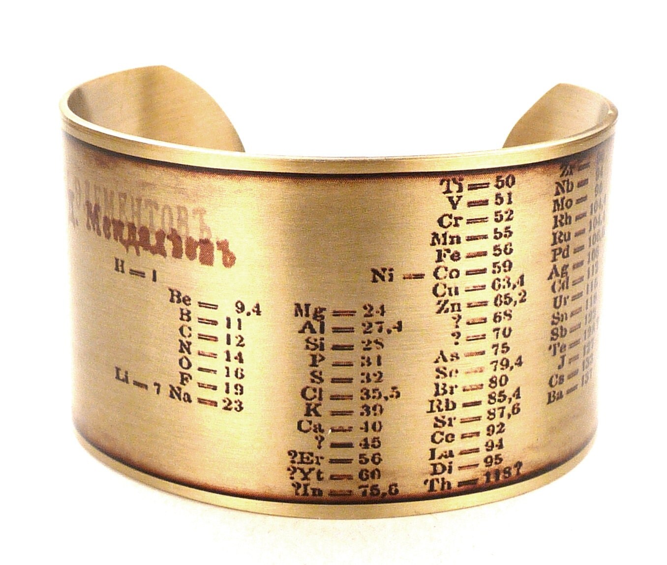 modern periodic vs mendeleev table Periodic by Plated Mendeleev's of Table accessoreads Gold Elements