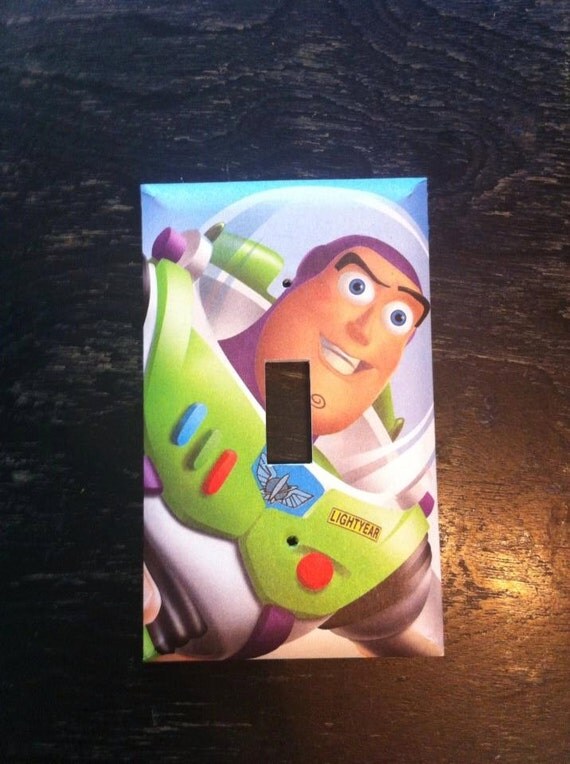Buzz Lightyear Toy Story Light Switch Cover by Hippiemysticstudio