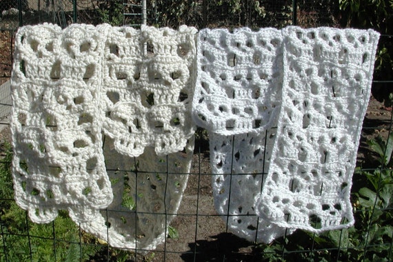 pattern dead crochet of the day skull Scarf the Skulls Pattern Dead PDF Day Crochet Calaveras Creepy of