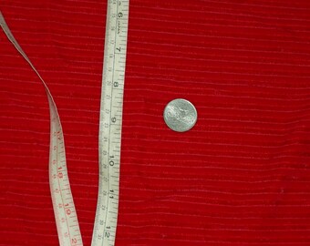 1yard 5"x42"w Red Stretch Velvet lycra Fabric Ribbed Velvet fabric Sample 4 way stretch fabric Red velvet fabric Red velvet Chenille fabric
