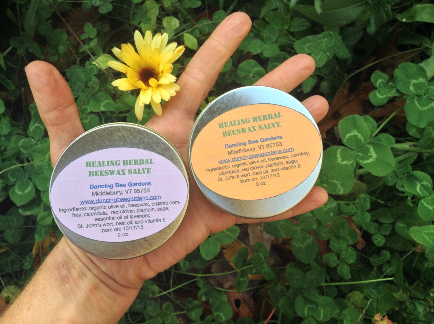 Healing Herbal Beeswax Salve by DancingBeeArt on Etsy
