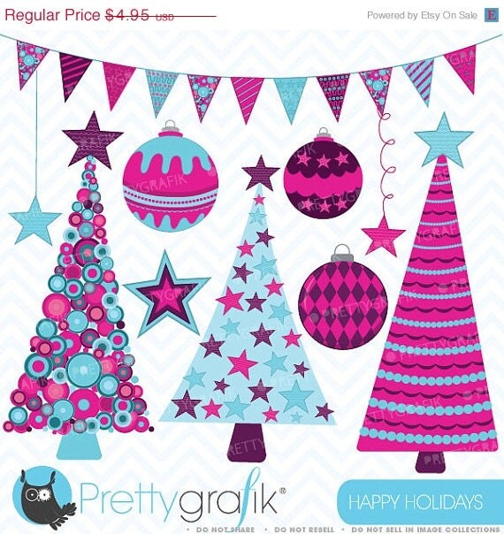 80% OFF SALE Holiday christmas clipart commercial use, vector graphics, digital clip art, digital images - CL399 Il_570xn