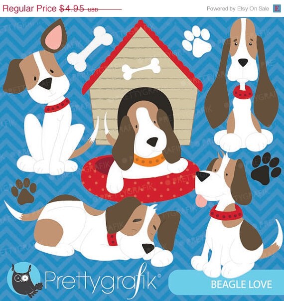 60% OFF SALE puppy dog clipart commercial use, vector graphics, digital clip art, digital images - CL567 Il_570xn