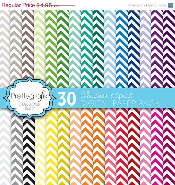 60% OFF SALE chevron digital paper, commercial use, scrapbook papers, background - PS565 Il_570xn