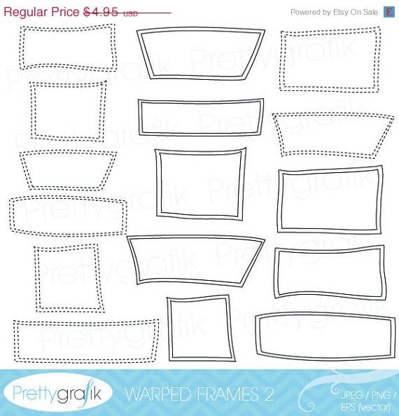 80% OFF SALE label frames clipart commercial use, vector graphics, digital clip art, digital images - CL540 Il_570xn