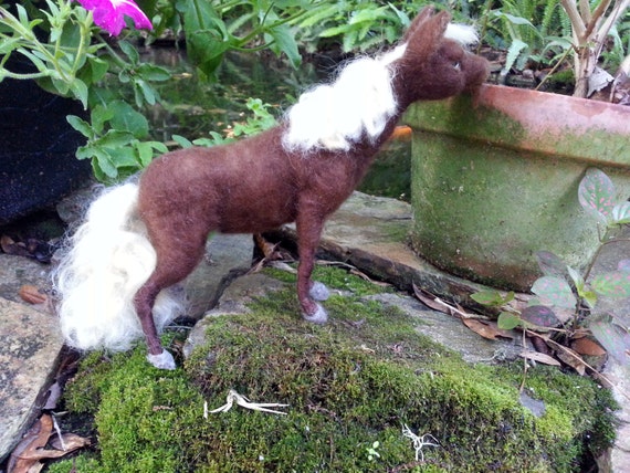 Needle Felted Rocky Mountain Horse Poseable Soft by MyBuddyBling