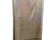 Vintage Saree Drape Curtain Gray Window Panels