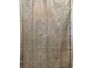 India Decor Silk Curtain Gray Vintage Saree Drapes