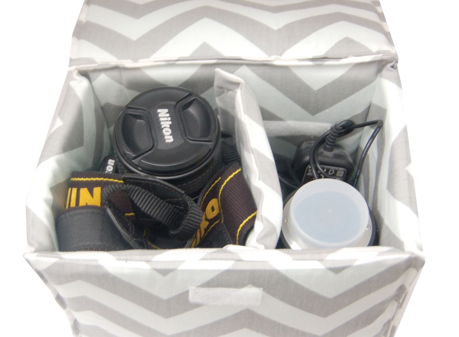 NEW Removable SMALL camera insert with TOP teal by MainStreetBags