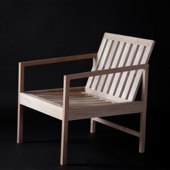 White Oak Patio Chair by SiosiDesignandBuild on Etsy