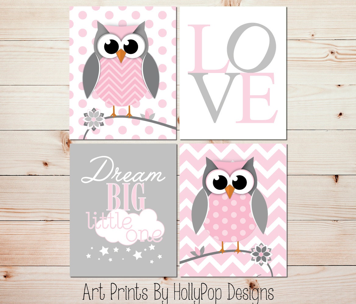 Nursery wall art Owl nursery decor Kids decor Kids wall art