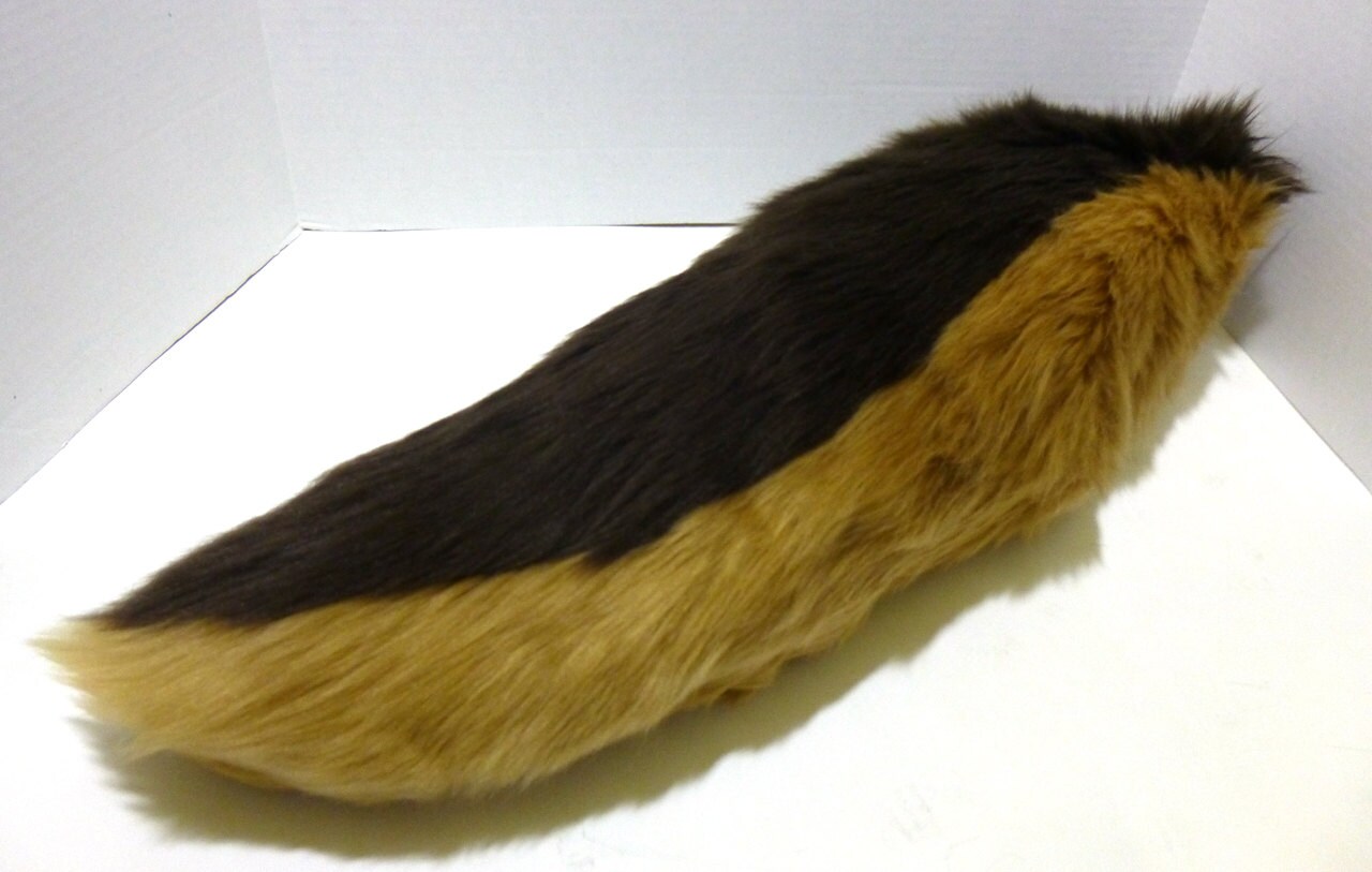 CUSTOM 23in Two Tone/Tipped Costume Wolf Tail
