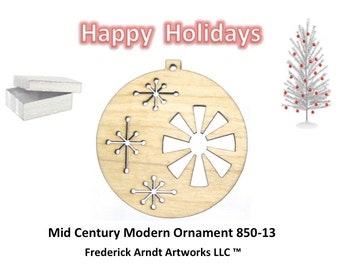 850-13 Mid Century Modern Christmas Ornament