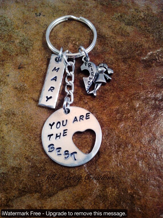 Personalized Best friend Keychain You are the best keychain