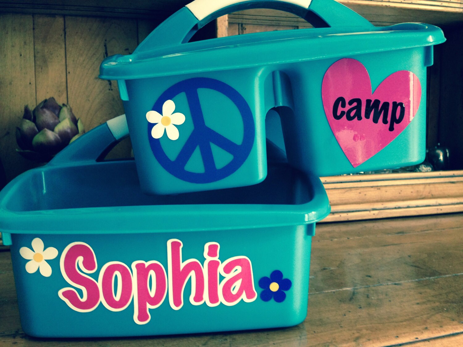PERSONALIZED Shower Caddy Perfect for overnight Camp.