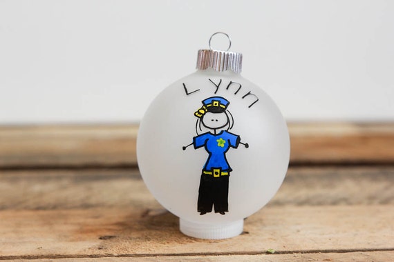 police officer profession christmas ornament personalized police officer profession christmas ornament personalized
