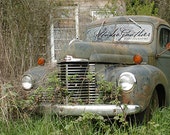 SALE 16USD |orig 26| Abandoned truck | Vintage auto | Car collector art | Â© LeeAnn Gauthier | rustic | Fine art home decor / Man cave decor