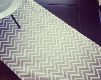 and to on etsy runners Gray Chevron Print ft 8 Pink table  custom Runners similar Table Etsy